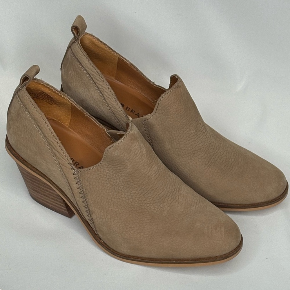 Lucky Brand Tan Nubuck Vennia Bootie, 6